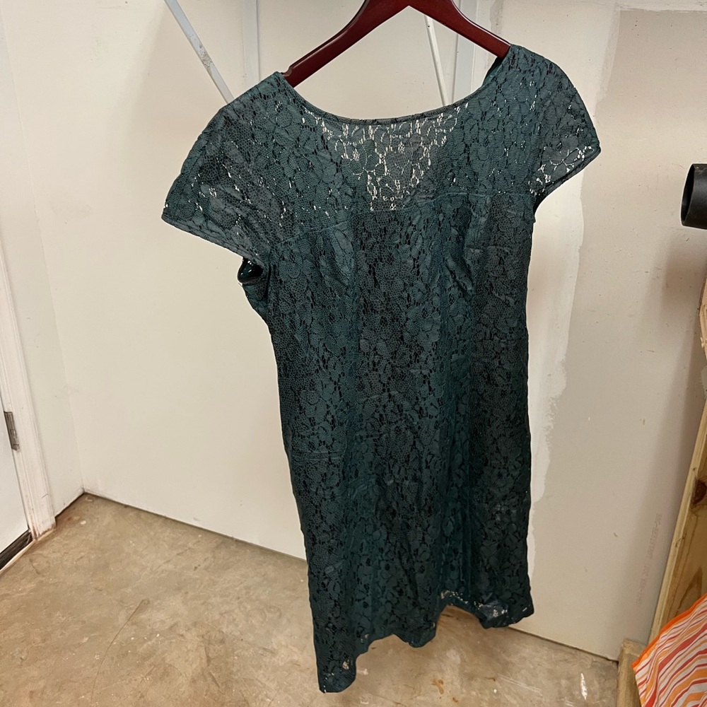 Green Dress from Nordstrom Rack in Medium Faux Leather Fabric